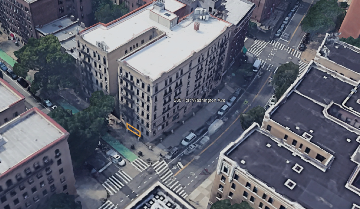 Google Earth 238 Fort Washington Ave 01