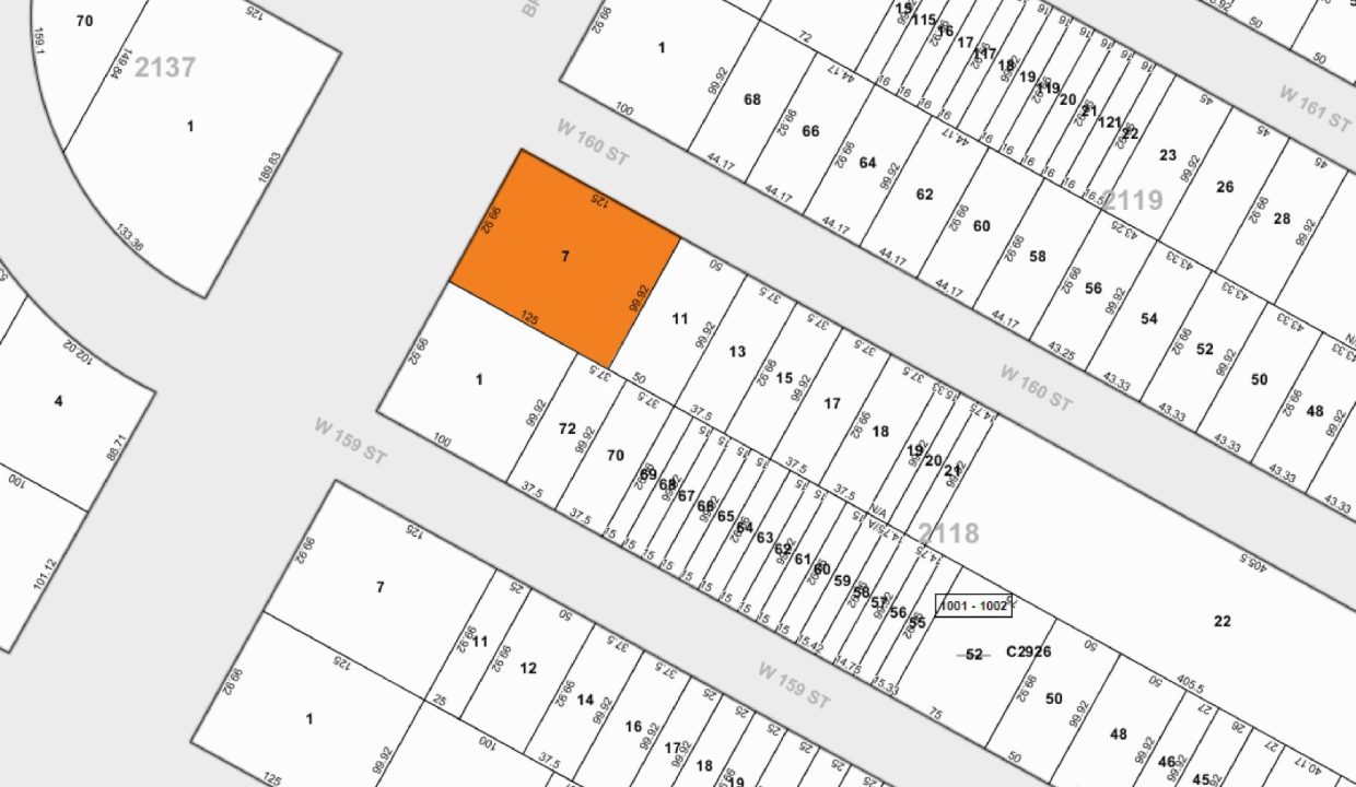 Tax Map 3834 Broadway Avenue 01